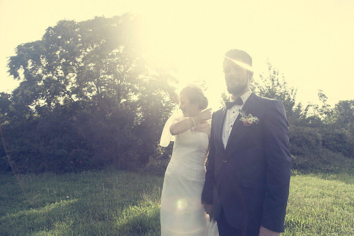 Kreatív esküvő fotózás során készült fotó Orsiról és Sebiről a Gellért-hegyen.
